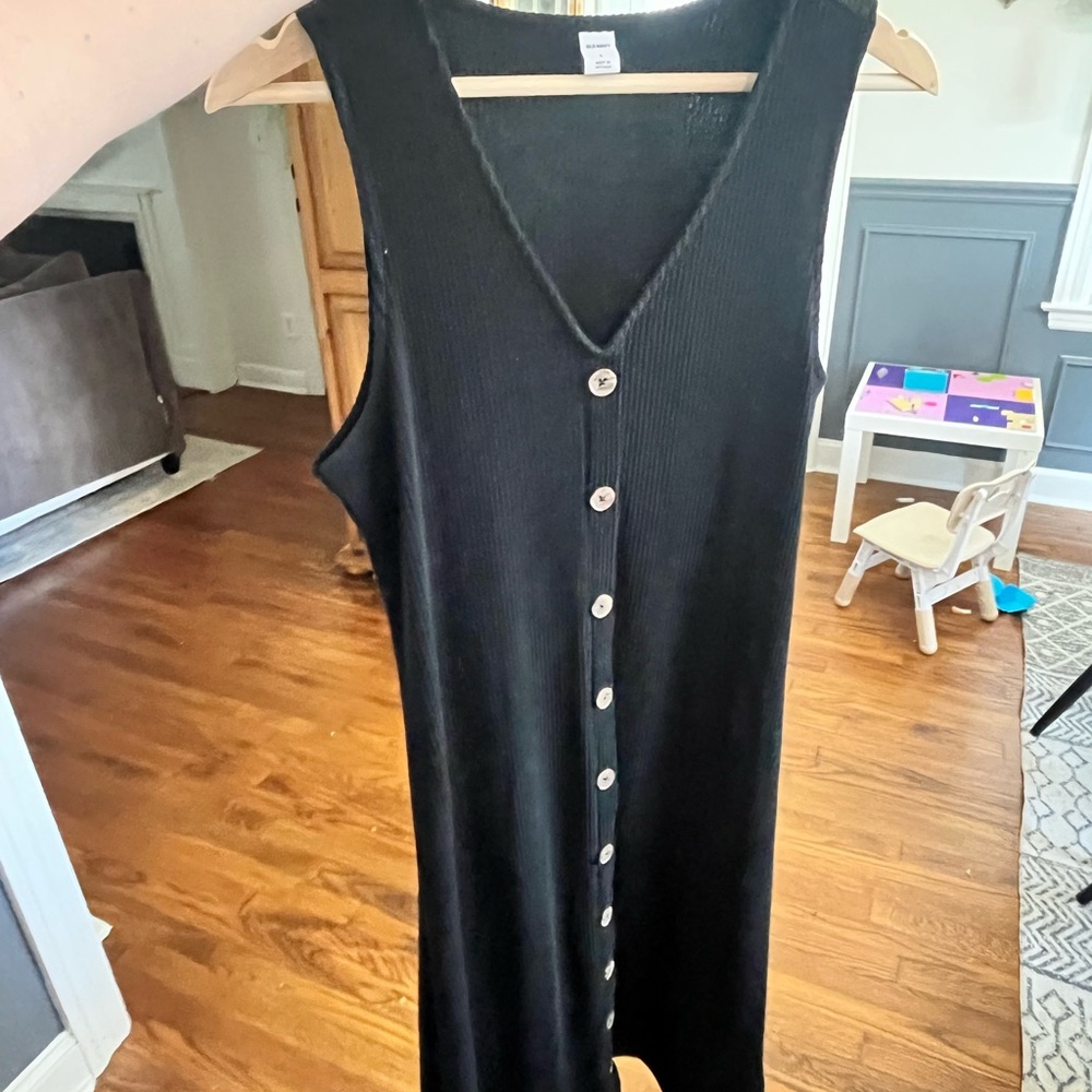 Old Navy Black  Midi Dress